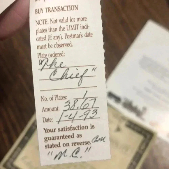 Knowles The Chief train plate collectible by R.E. Pierce - Picture 5 of 7